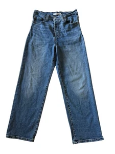 Levis Strauss Ribcage Straight Jeans Button Fly Blau Größe 28x25 Guter Zustand👖 - Bild 1 von 9