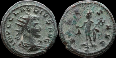 Claudius II Gothicus, Antoninianus, Mercury with purse & caduceus, Antioc. #1728 - Image 1 of 2