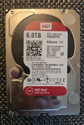 Western Digital 6TB Internal 5400 RPM 3.5'' Hard Drive - WD60EFRX - Image 1 of 4