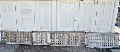 Juego de barandillas de porche de madera exterior GA20420 Foto 1 de 4