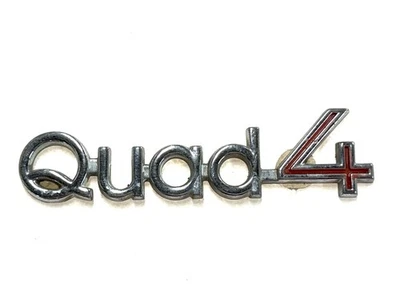 De colección 1987-1991 Oldsmobile Cutlass QUAD4 guardabarros delantero emblema plástico Foto 1 de 4