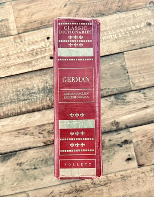 ANTIQUE 1948 CLASSIC DICTIONARIES- GERMAN ENGLISH / Follett Publishing Co. 1948 - Image 1 of 4