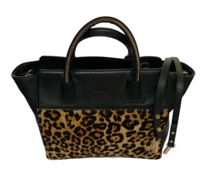 Milly Logan Leopard Calf hair Satchel - Image 1 of 4
