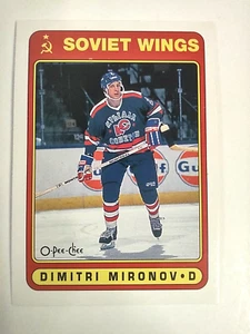 1990-91 O-Pee-Chee #514 Dimitri Mironov novato alas soviéticas de radiocontrol - Imagen 1 de 8