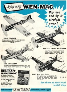 Vintage Keil Kraft Model Aeroplane Kits Advert - Original 1965 - Army A-24 - Picture 1 of 1