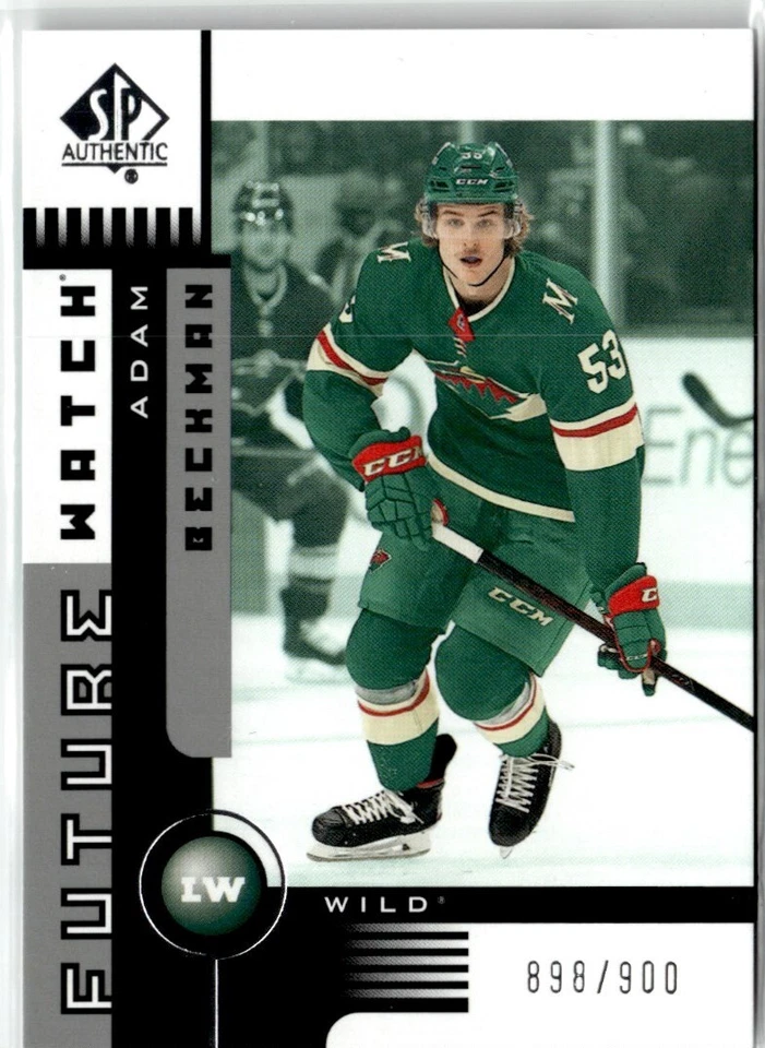 2021-22 SP Authentic FW retro Adam Beckman Rookie /900 #01FW-AB H7R2J - Image 1 of 2