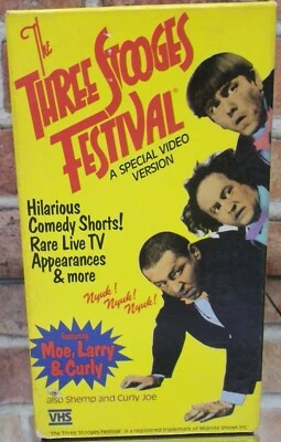 The Three Stooges Festival Special Video Version VHS Moe Larry Curly Ships Fast - Image 1 of 4