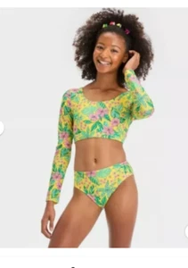 Art Class girls tropical utopia 2pc bathing suit set - Picture 1 of 2