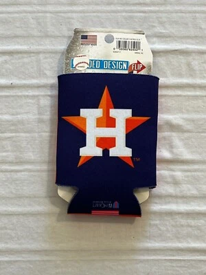 Houston Astros MLB 2-Sided Koozies Coozies Can Cooler Wincraft - Image 1 of 2