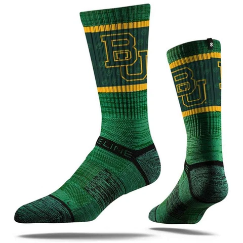 Baylor Bears Strideline Premium Crew Sock - Green Cover