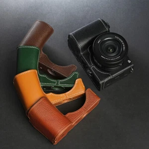 Suitable For Sony ZVE10 ii Real Cowhide Camera Half Cases Bag Covers Protection - Picture 1 of 73