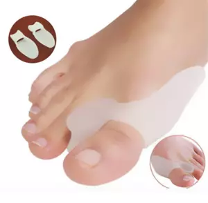 1Pair Silicone Gel Bunion Big Toe Separator Foot Hallux Valgus Correction - Picture 1 of 3