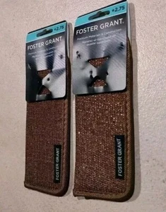 Cases Only Foster Grant Reading Glasses 2Soft Sleeve Protective Gold Speck Tweed - Picture 1 of 8