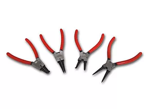 Circlip Pliers - 4 Pc 6" 152mm Set for Internal & External Circlips / Snap Rings - Picture 1 of 9