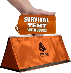 Emergency Survival Gear Hiking Shelter Tent Thermal Portable Backpacking Tent - Picture 1 of 7