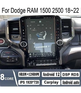 13.6" Android Navigation Car Gps Stereo For Dodge Ram 1500 2500 18~22 8+128g - Picture 1 of 5