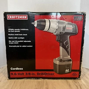 Taladro atornillador Craftsman 9,6 voltios inalámbrico 3/8” 11533 nuevo - Imagen 1 de 10