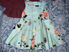 Ted Baby BAKER girls Occasion floral sleeveless Party dress 0-3 months + Cardi