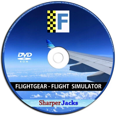 NEW & Fast Ship! Flight Simulator Jet Aircraft / Airplane / Helicopter Linux CD - Image 1 of 4