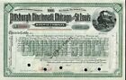 19_ Pittsburgh Cincinnati Chicago & St Louis Rr "Specimen" Stock Certificate