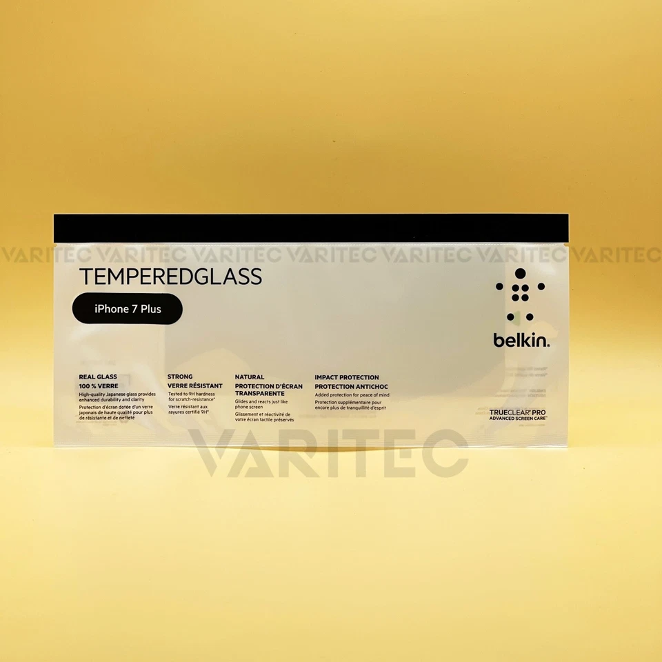 Genuine Belkin Tempered Glass Screen Protector Saver for iPhone 6+ 6S+ 7+ 8 Plus - Image 1 of 4