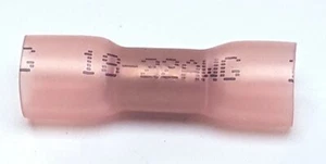 MVP 25 Red 18-22 AWG Heat Shrink Butt Splice Parallel Connector Terminals - Picture 1 of 1