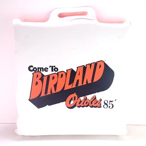Vintage 1985 MLB Baltimore Orioles Come To Birdland Stadium Seat Cushion - Picture 1 of 7