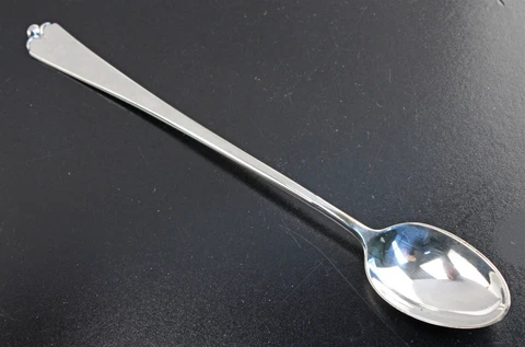 1935 Watson Art Deco Sterling LOTUS Iced Tea Spoons Cover