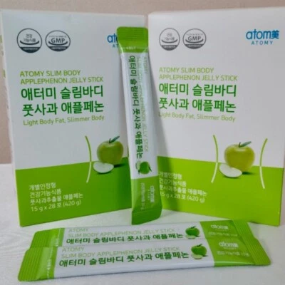 Atomy Apple Phenon Jelly Stick 15g 28p Polifenol Pérdida de Peso Hecho en Corea Top1 Foto 1 de 4