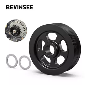 For LS 3" OD Billet Aluminum Overdrive 6 Rib Alternator Pulley For LS1 LS2 LS3 - Picture 1 of 9