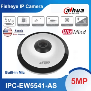 Cámara IP Dahua IPC-EW5541-AS 5MP AI WizMind ojo de pez Starlight Mic IVS POE IR EE. UU. - Imagen 1 de 8