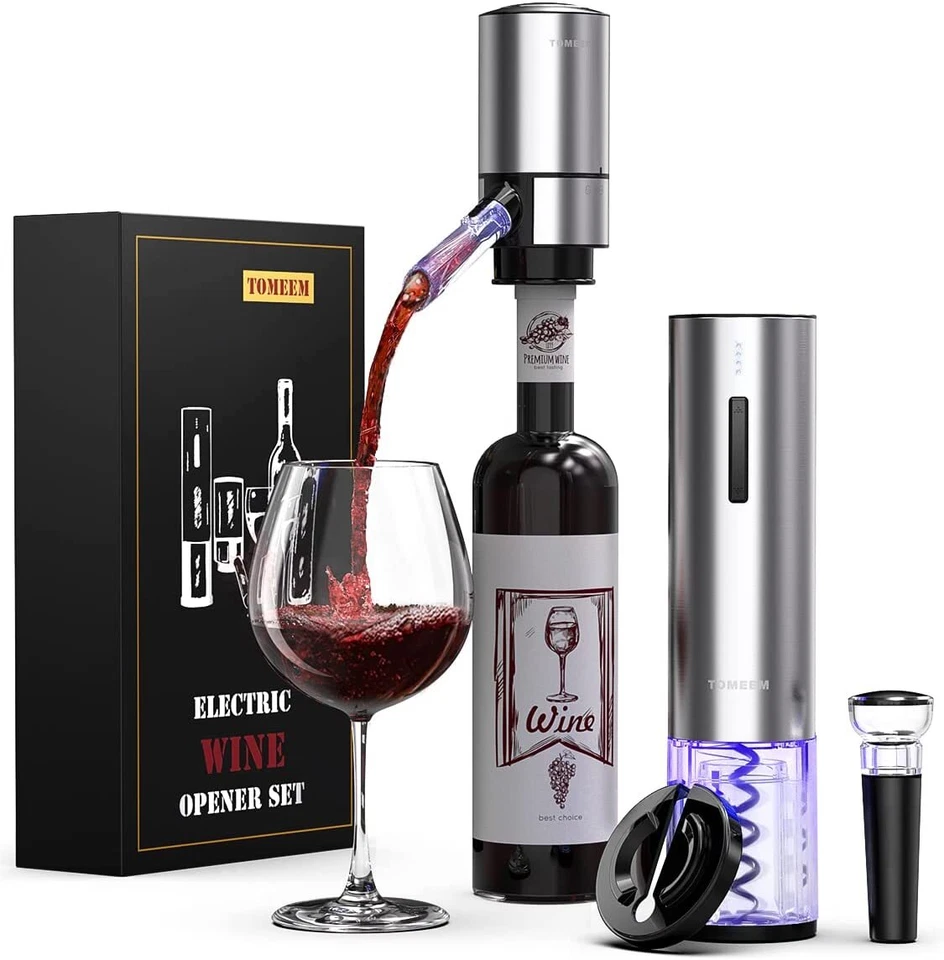 Electric Wine Opener Set Corkscrews with Foil Cutter Wine Opener Rechargeable - Image 1 of 4