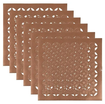 PVC Soft Leather 6 Pieces Dining Table Placemat Set Pack Of 6 - Image 1 of 4