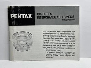 Brochure/Notice/Manuel/Mode d’emploi en Français - PENTAX Objectifs SMC FA 24x36 - Photo 1/2