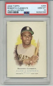 2006 TOPPS ALLEN & GINTER #268 ROBERTO CLEMENTE PITTSBURGH PIRATES PSA 10 RARE - Picture 1 of 2