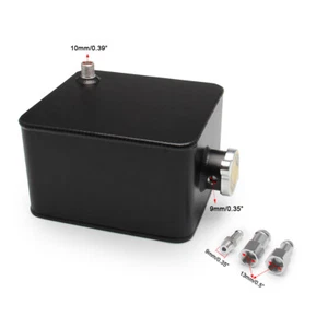 Car Universal 2.5L Aluminum Water Coolant Radiator Overflow Recovery Tank Bottle - Picture 1 of 12