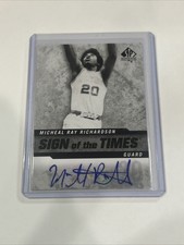 2014-15 SP Authentic Sign of the Times Micheal Ray Richardson #SOT-MR Auto