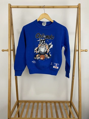 VTG Orlando Magic NBA Wizards Nutmeg Crewneck Sweatshirt YOUTH Size M RARE Cover