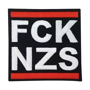 FCK NZS Patch zum Aufbügeln | Anti AFD Patches, Politik Statement Bügelflicken - Bild 1 von 6