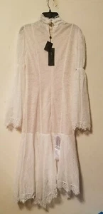BCBG MAXAZRIA Asymmetrical Lace Sheath Dress Victoria Off White Size 2 - Picture 1 of 10