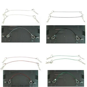 100mm 165mm Alloy Metal Steel Body Shell Body Clip Lanyard For 1/10 1/8 RC Car - Picture 1 of 17