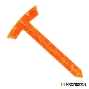 PLANTILLA REGLA GOLPE PROFUNDO KROMLECH 9" - PERÍMETRO MEDIO - NARANJA - Imagen 1 de 2