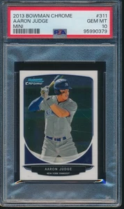 PSA 10 AARON JUDGE 2013 Bowman Chrome Mini Draft Picks Rookie Card RC GEM MINT - Picture 1 of 1