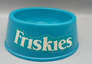 Raro tazón de comida de plástico vintage para gatos Friskies 1990 - Imagen 1 de 4