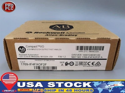 New Factory Sealed AB 1769-IF4FXOF2F SER A CompactLogix High Speed I/O Moudle - Image 1 of 4