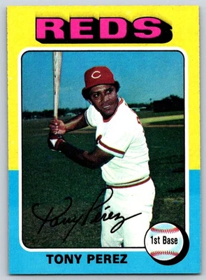 1975 Topps Tony Perez #560 Cincinnati Reds impressão falha pátio - Imagem 1 de 2