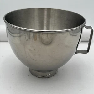 KitchenAid 4,5 Quart Rührschüssel (nur) K45 Edelstahl Drehverschluss - Bild 1 von 3