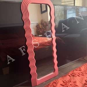 Wave Mirror Long Wall Mirror Dressing Vanity Mirror Bed Room Decor Mirror 110cm - Picture 1 of 7