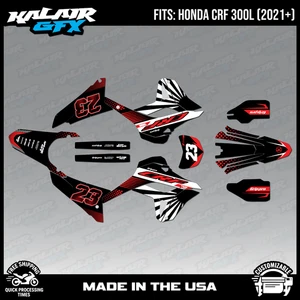 Graphics Kit for Honda CRF300L CRF 300L 2021+  FH Series - Red - Bild 1 von 4