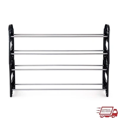 Organizador de Zapatos Estante de Almacenamiento 20 Pares Estantes Ajustables Diseño Compacto Entrada Foto 1 de 4